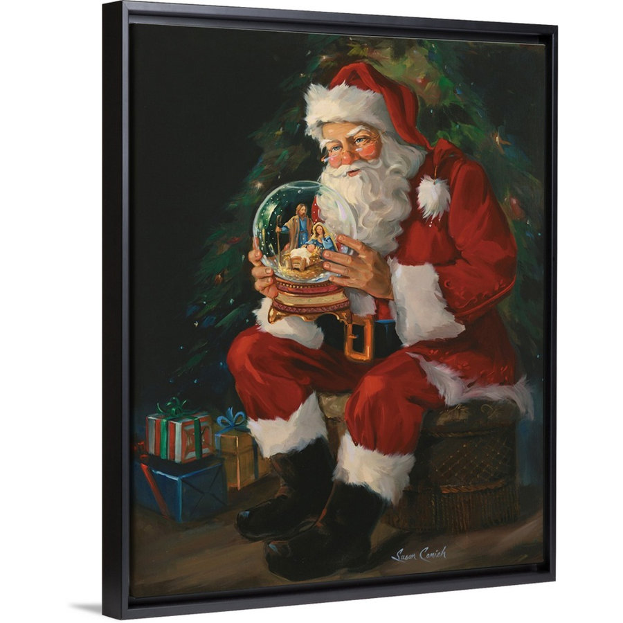 Santa Believes - Wrapped Canvas Graphic Art Print